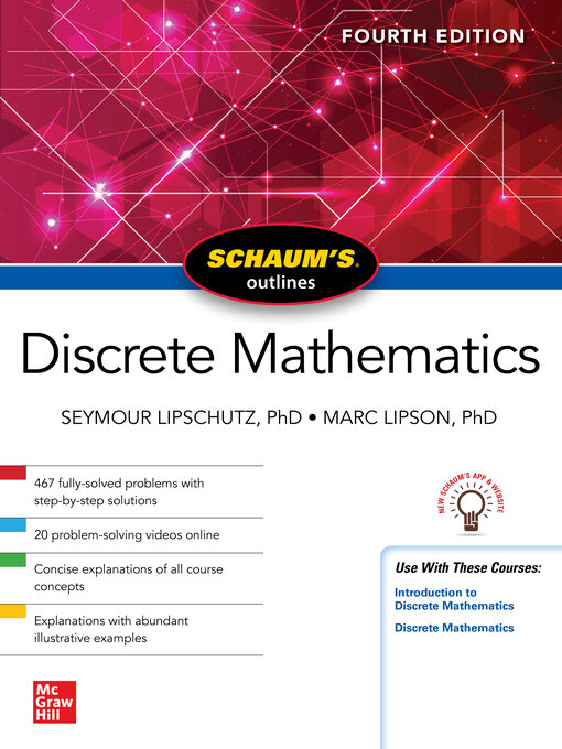 Title details for Schaum's Outline of Discrete Mathematics by Seymour Lipschutz - Available